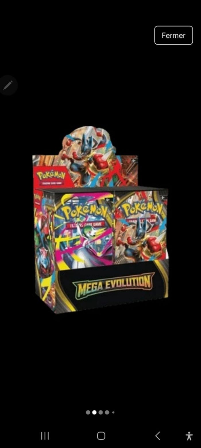 Pokemon Mega Evolution Le display de 36 boosters en Français
