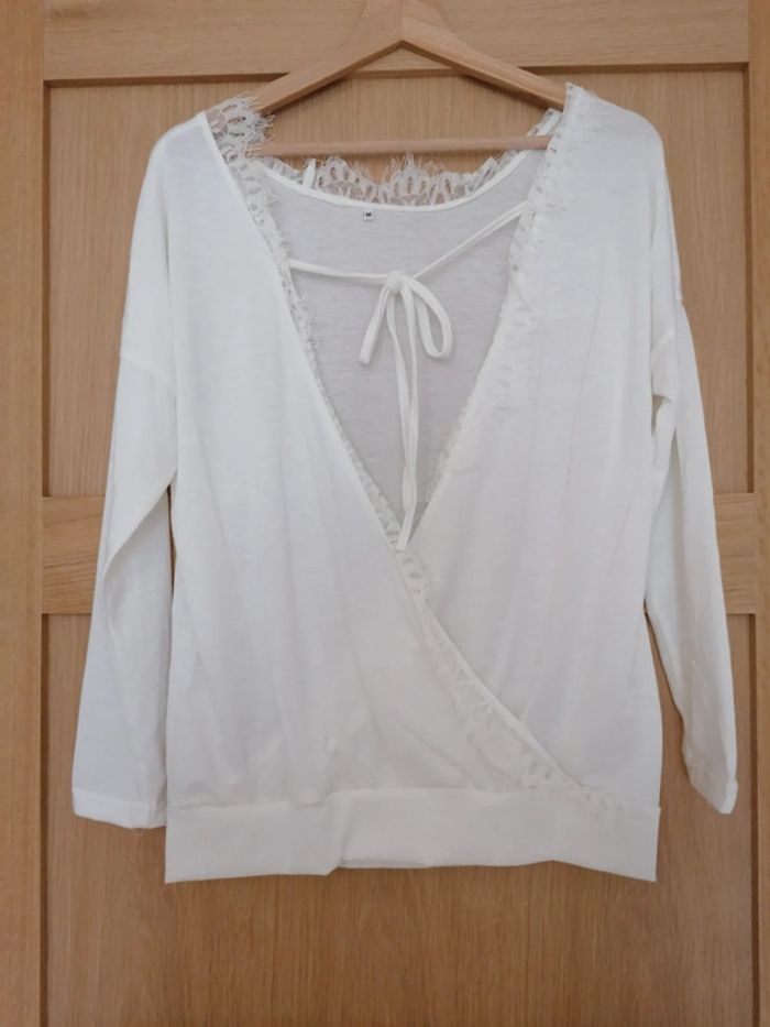 Dos nu ML blanc cassé M - photo numéro 2