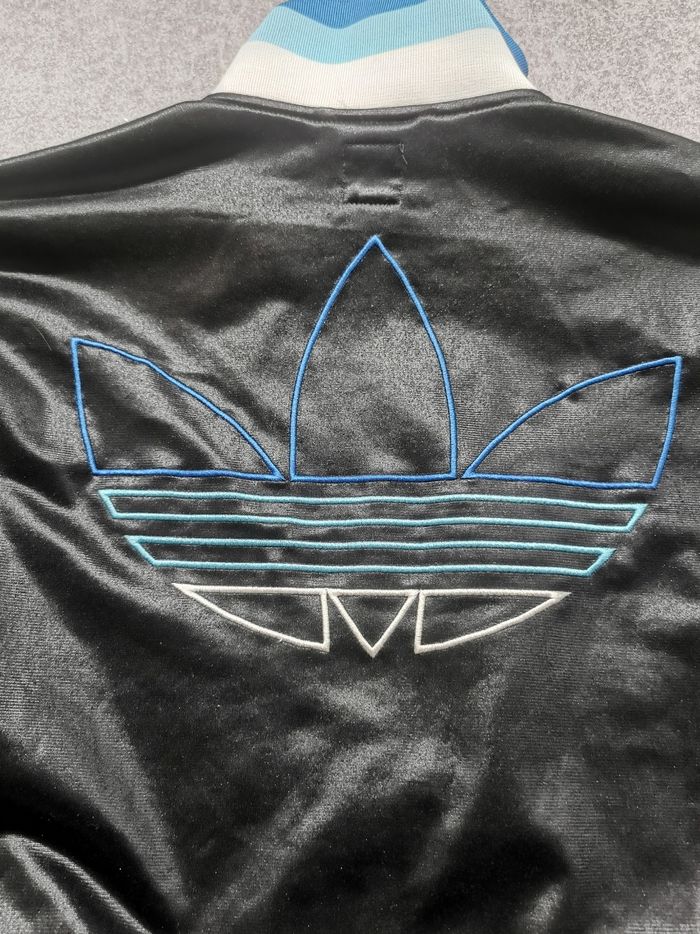 Veste vintage Adidas Chile 62 noir satiné année 2010 - photo numéro 8