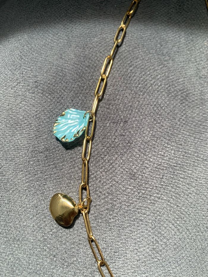 collier acier inoxydable doré - photo numéro 5