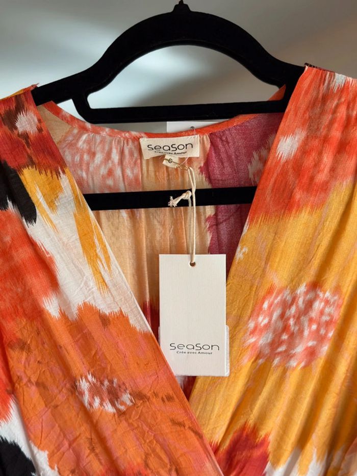 Robe imprimé tie & dye multicolore – Season – Taille S – Neuve - photo numéro 2