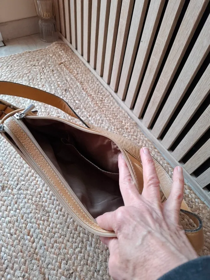 Sac bandoulière marron clair vintage - photo numéro 11