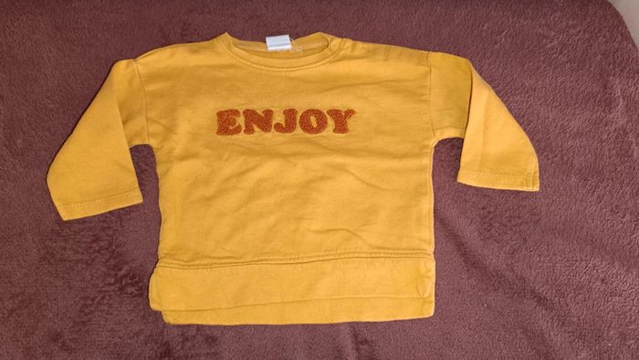 Pull moutarde Enjoy 3 mois