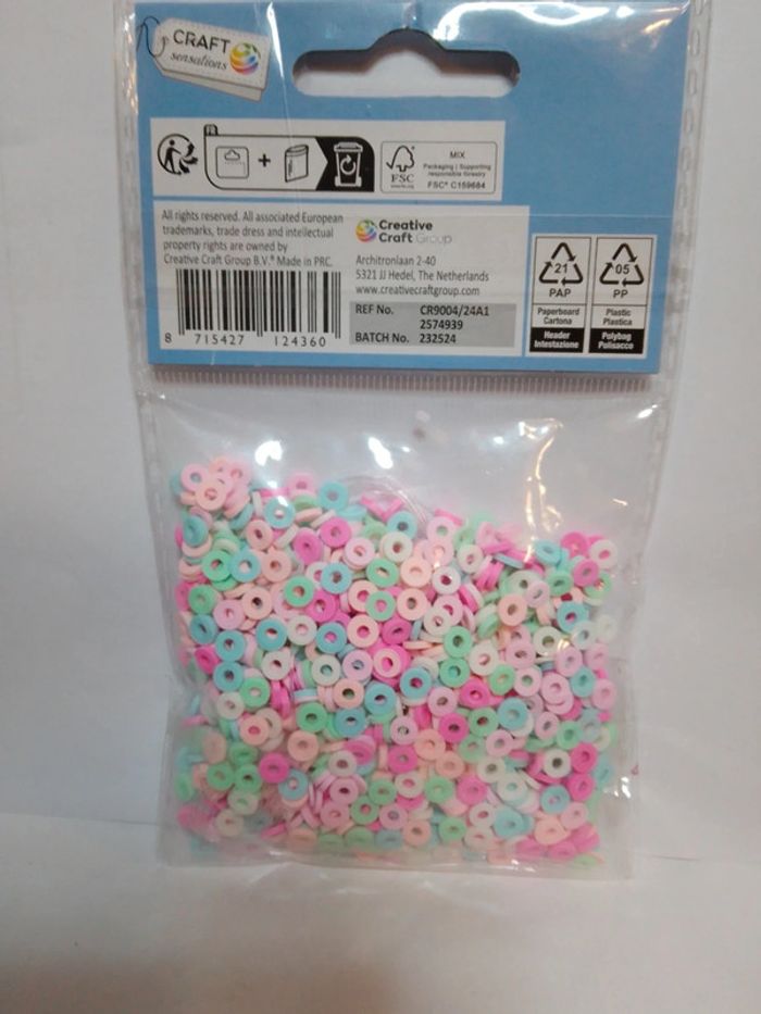 Perles de loisirs multicolores + fil - photo numéro 5