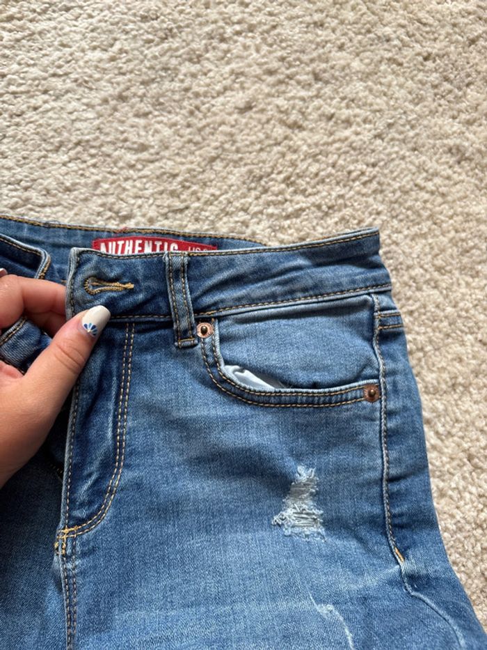 jean skinny à trou jennyfer taille 34 - photo numéro 4