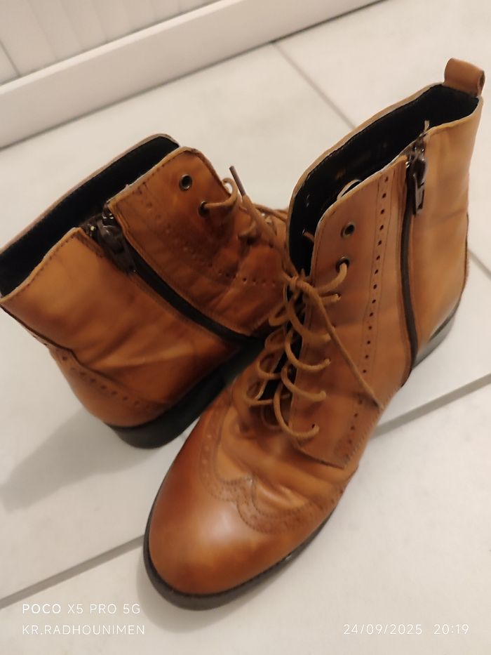 Vendre chaussures femme cuir urgent cause déménagement - photo numéro 5