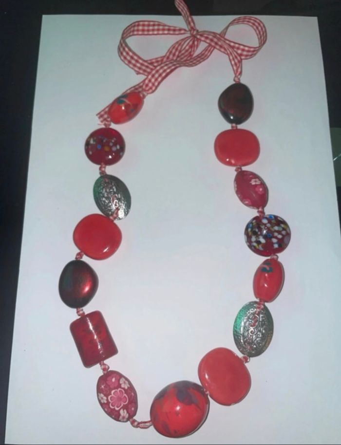 Collier de pierre /galet - photo numéro 2