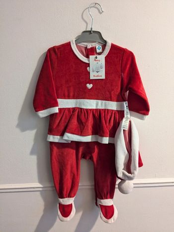 Pyjama dors bien rouge et blanc Noël