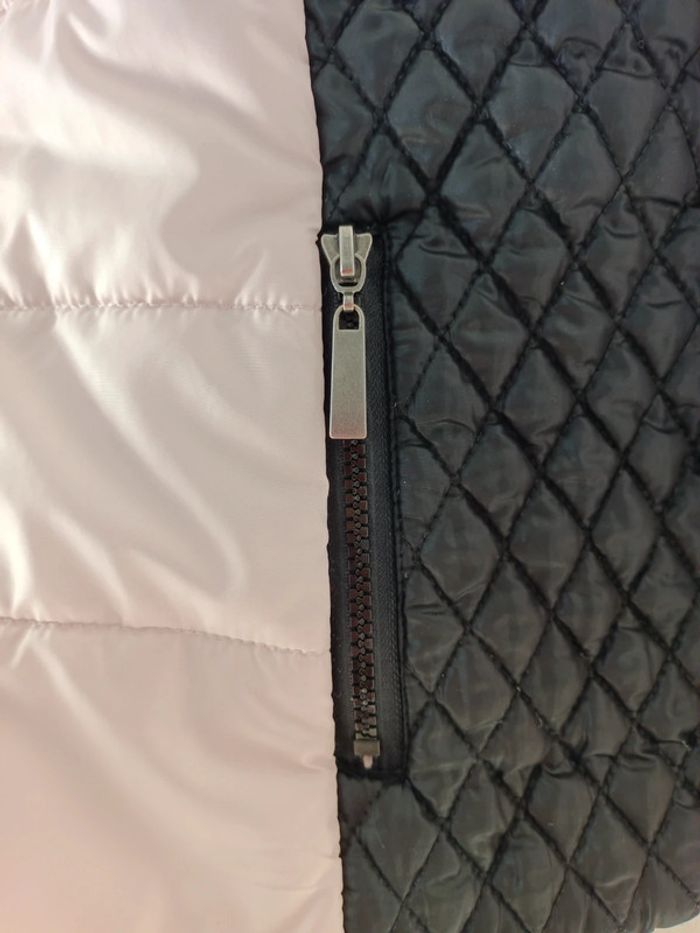 Veste matelassée légère rose noire mi saison 36 bonprix - photo numéro 3