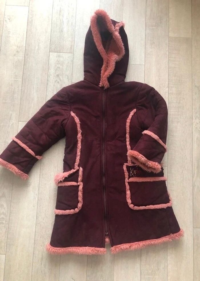 Manteau bordeaux fille Kenzo - photo numéro 5