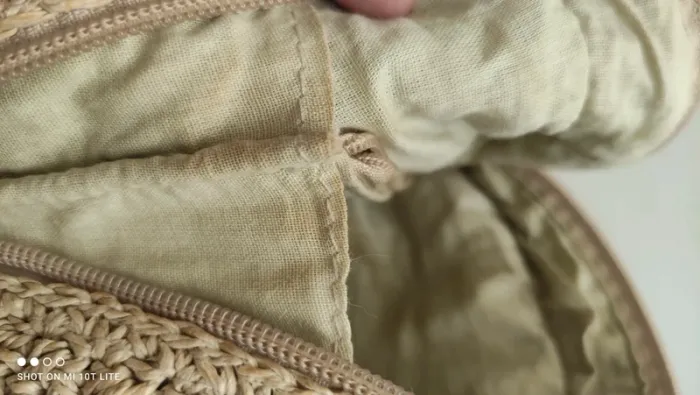 Petit sac à dos en paille vintage - photo numéro 11
