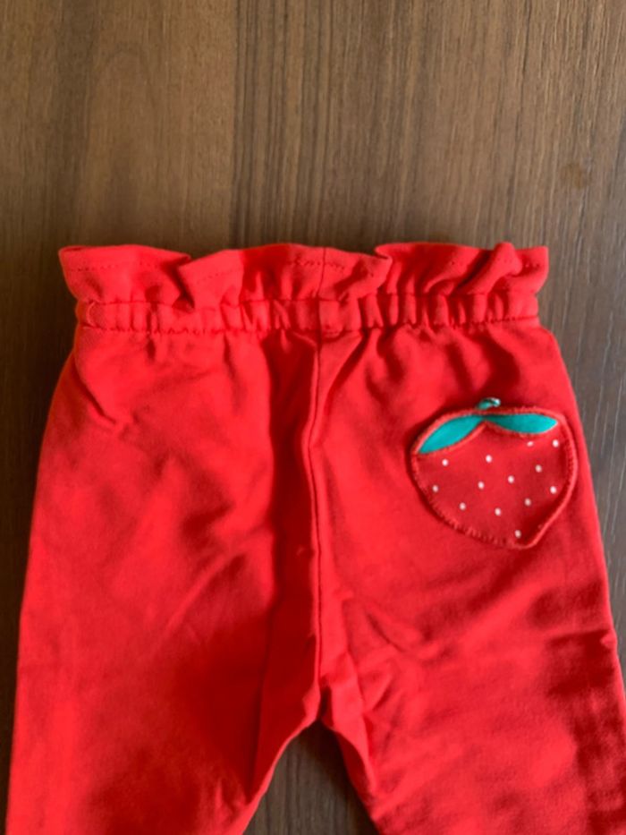 Pantalon Sergent Major 6 mois fille rouge - photo numéro 5