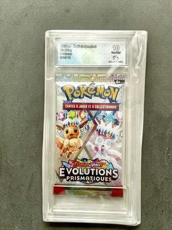 Booster Pokémon Évolutions Prismatiques Évoli Nymphali gradé 10 – EV8.5 FR