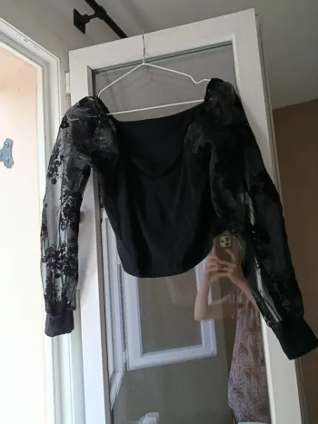 Crop top noir