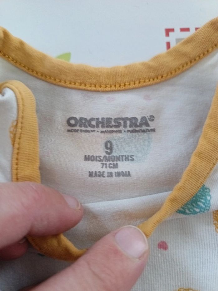 Lot bodies ML Orchestra 9 mois - photo numéro 6