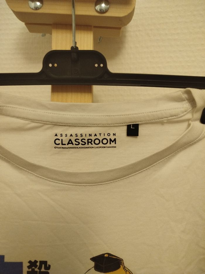 T-shirt manga blanc assassination classeroom - photo numéro 2