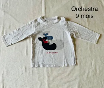 T-shirt manches longues orchestra 9 mois