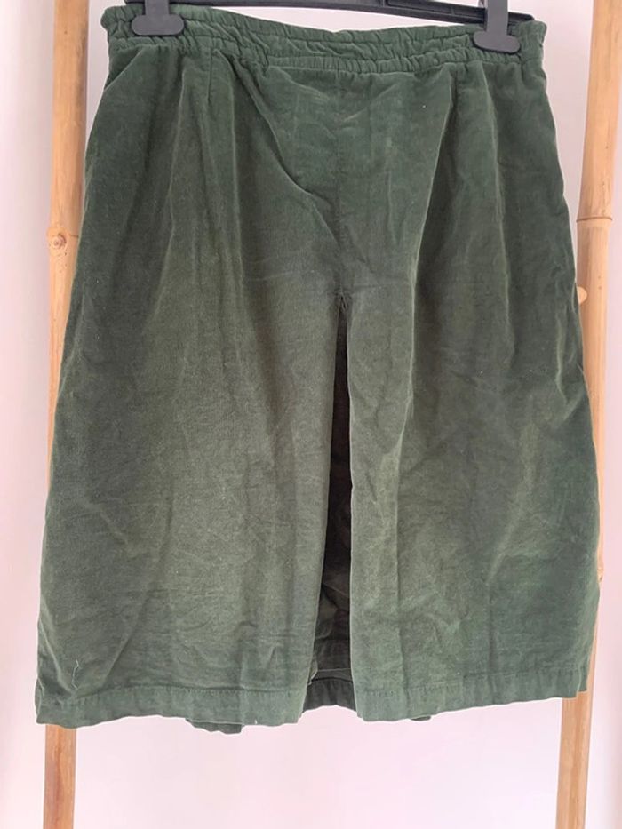 jupes mi-longue Comptoir des Cotonniers vert foncé taille 40 - photo numéro 7
