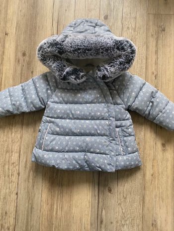 Manteau obaibi 12 mois fille fourrure