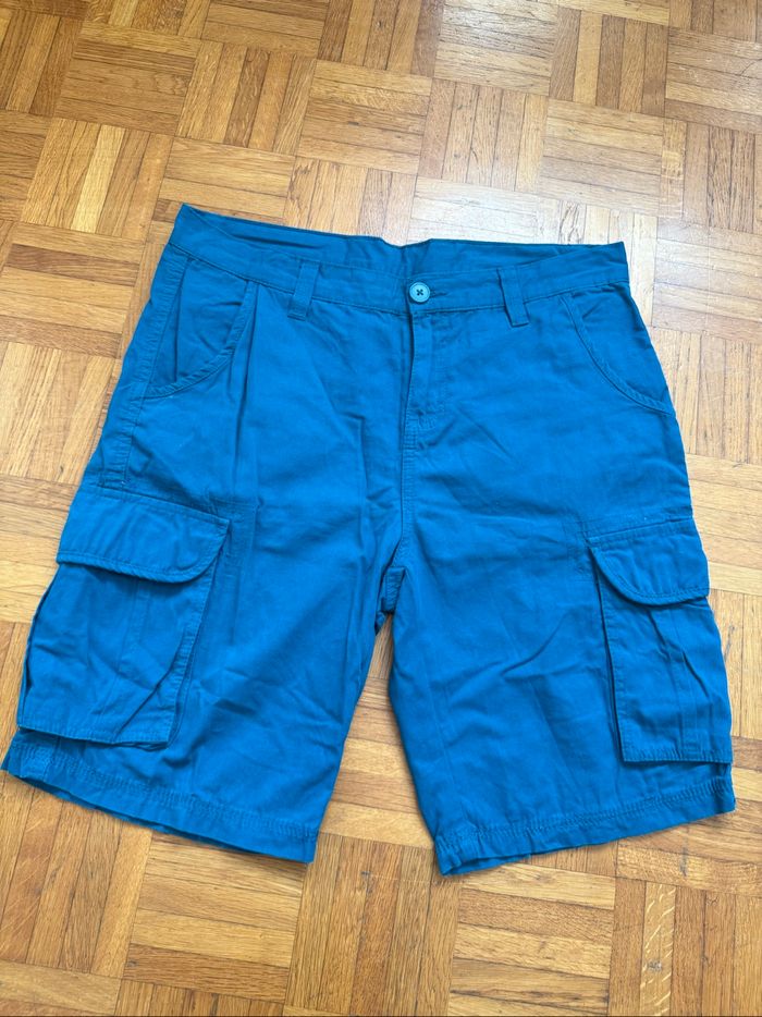 Short cargo homme turquoise, neuf sans étiquette, taille 42