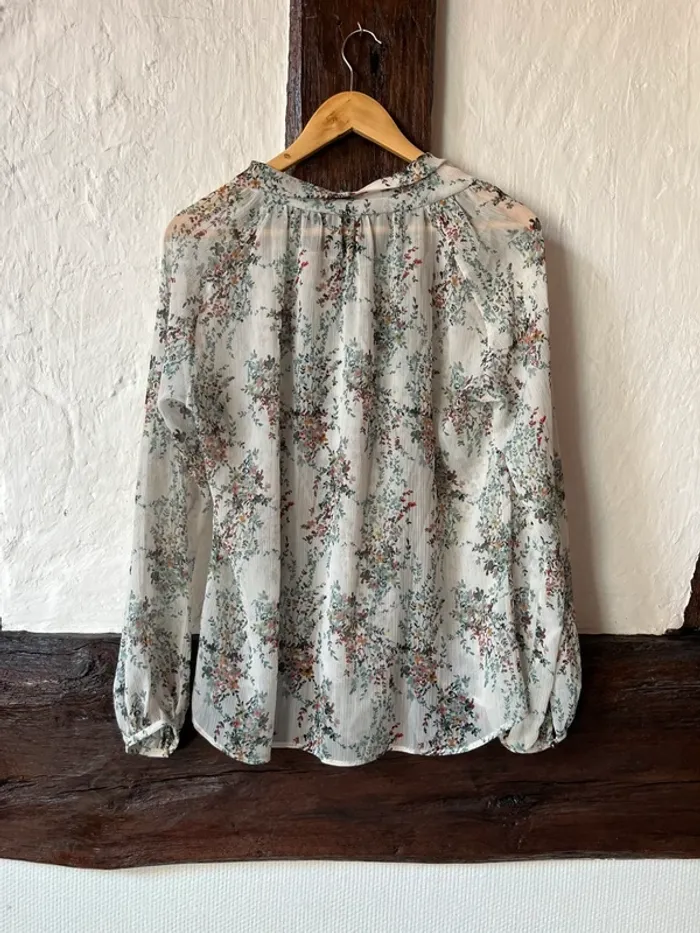 Blouse fluide imprimé fleuri IKKS Women - taille 42 - Élégance automnale - photo numéro 4