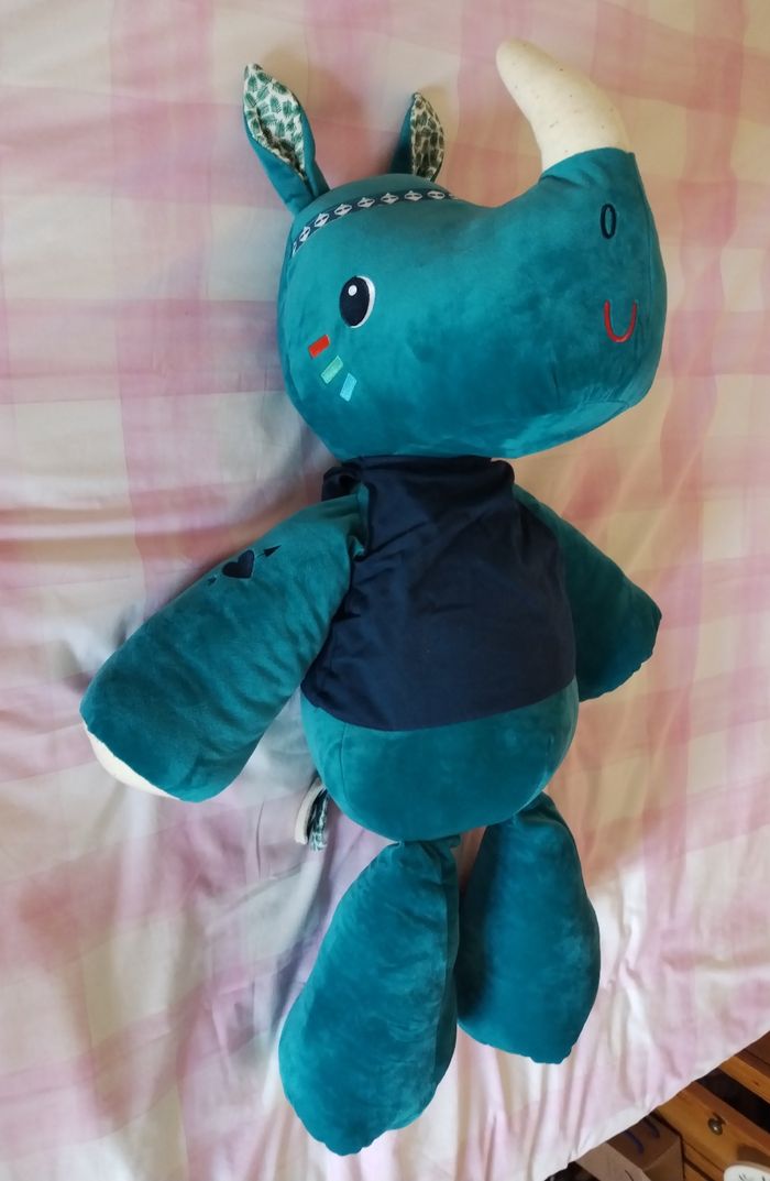 Peluche géante rhinocéros Marius neuve - photo numéro 5