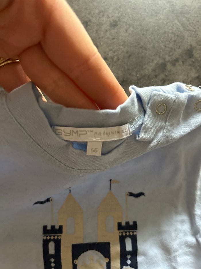 T-shirt manches longues bébé taille 3 mois - photo numéro 2