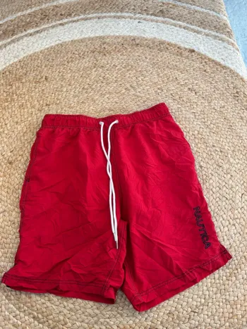 Short de Bain Nautica Rouge Homme M | Très Bon État | Style Classique | BS1985