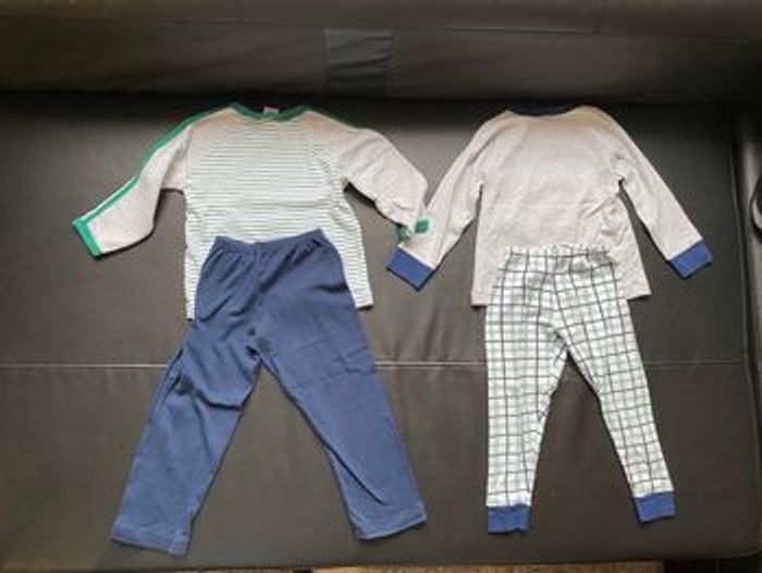 Lot de 2 pyjamas 3 ans petit bateau printemps automne - photo numéro 2