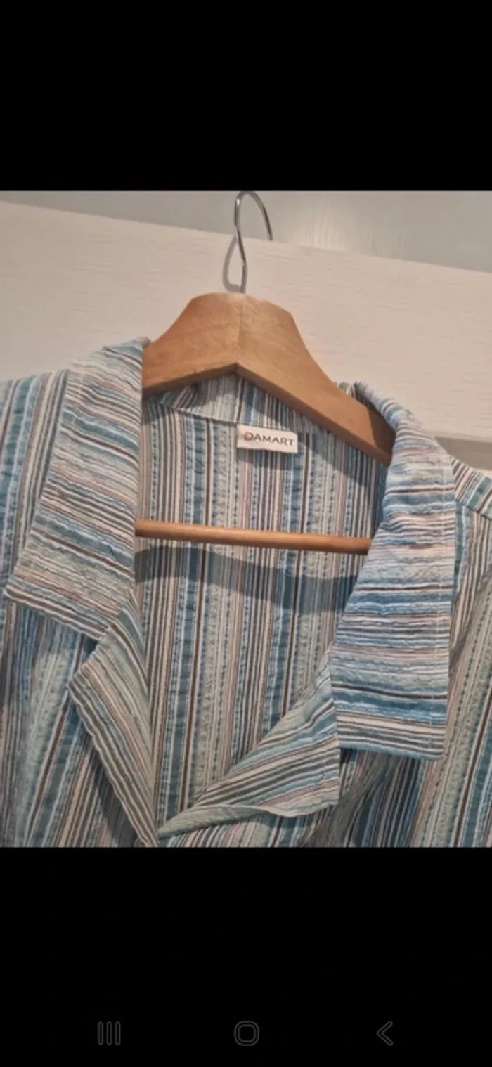 Chemise été vintage damart taille 52 /xl - photo numéro 2