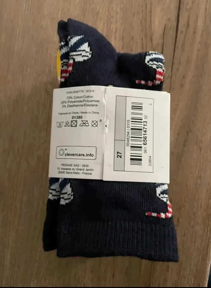 5 paires de chaussettes neuves taille 27/30 - photo numéro 3