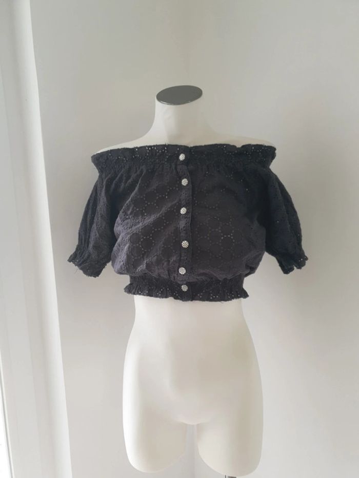 Top élastique bleu - photo numéro 2