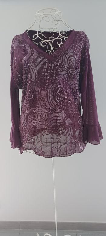 Blouse bordeaux Noël