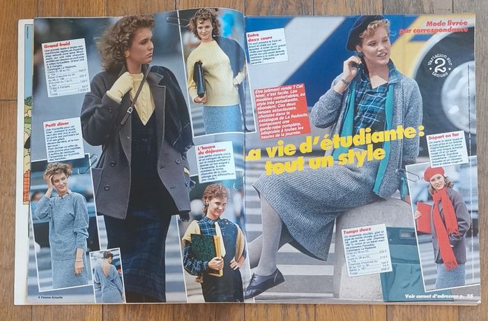 Ancien magazine femme actuelle n°5 années 80 vintage - photo numéro 4