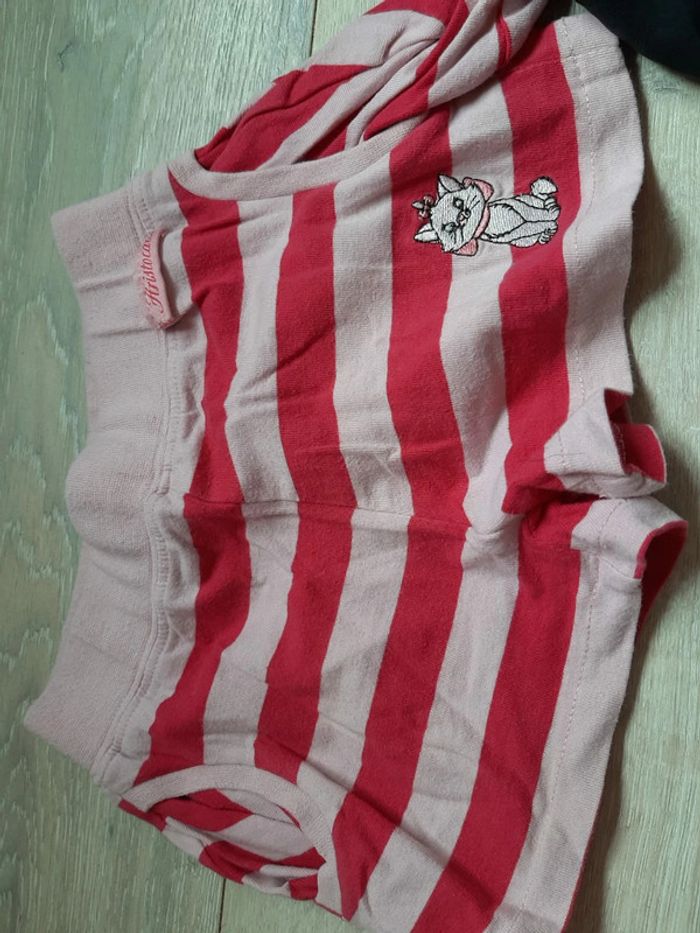 Lot de 2 shorts courts, taille 2 à 3 ans, rose et noir - photo numéro 3