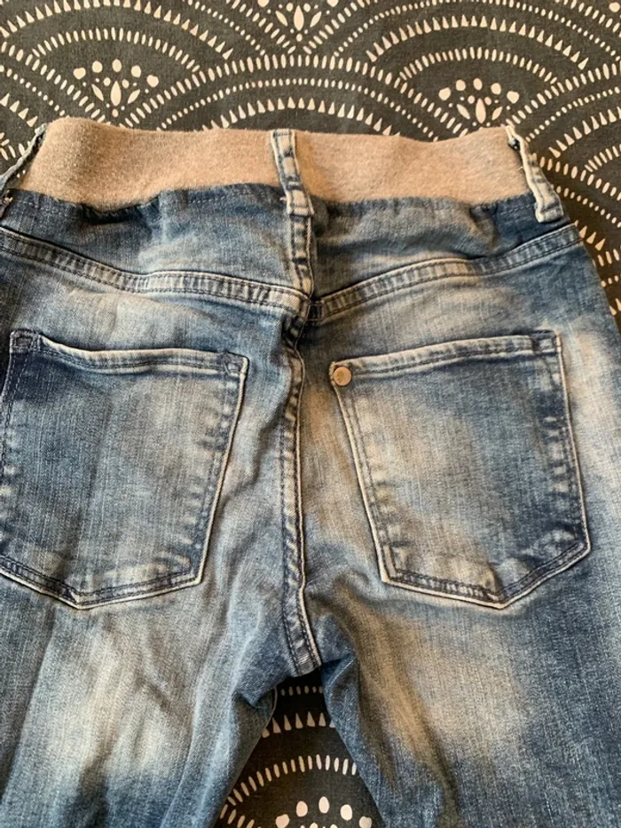 Pantalon jogger jean taille 6-7 ans - photo numéro 5