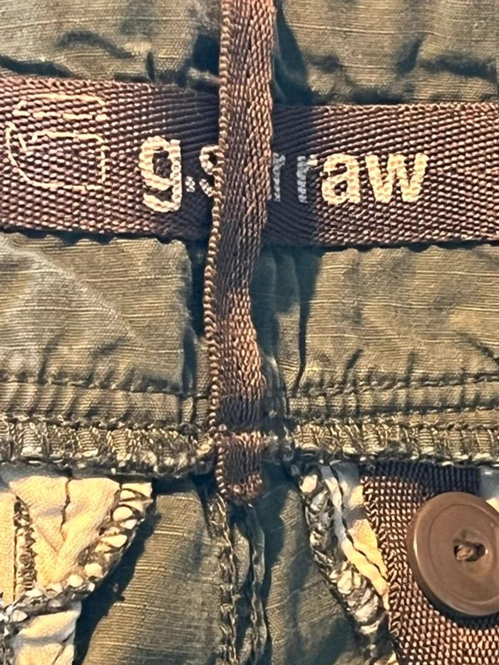 Pantacourt femme  G-Star Raw  XS 34 cargo kaki - photo numéro 10