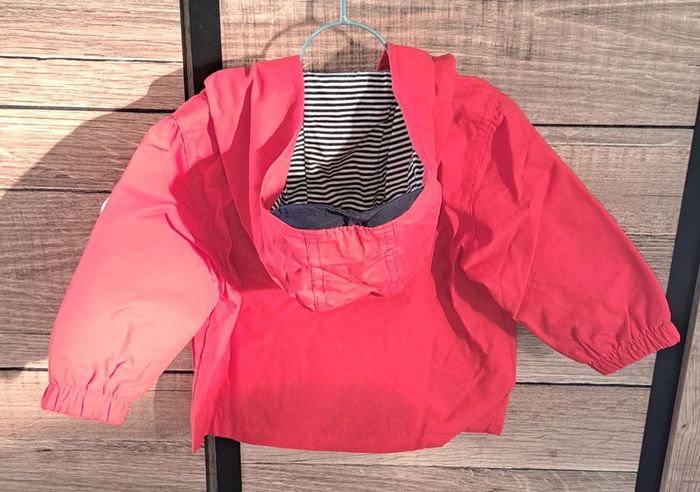 Parka rouge à capuche Obaïbi 6 mois - photo numéro 5