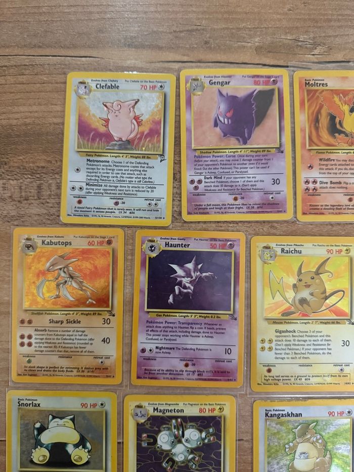 Lot carte Pokémon holographique wizard - photo numéro 4