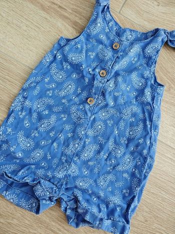 Combishort bleue imprimée bandana Tape à l'oeil 