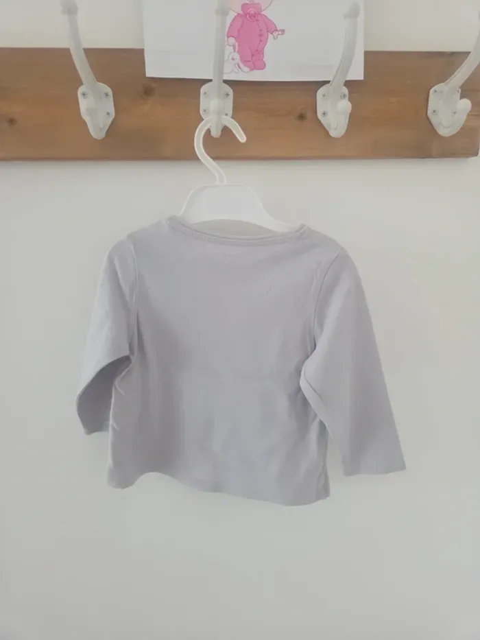 Tee-shirt obaibi gris 12m - photo numéro 4