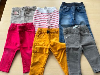 Lot pantalons fille 12 mois 