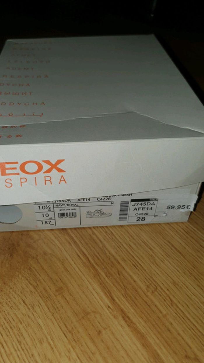 basket geox taille 28 marine - photo numéro 8