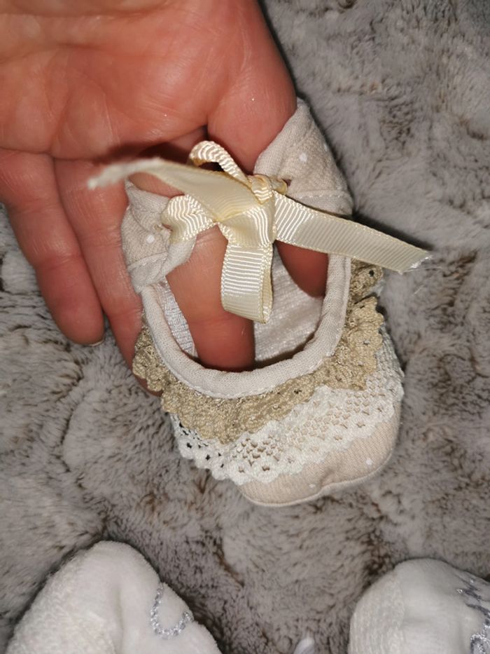 Lot de 3 paires de chaussons bébé naissance - photo numéro 5
