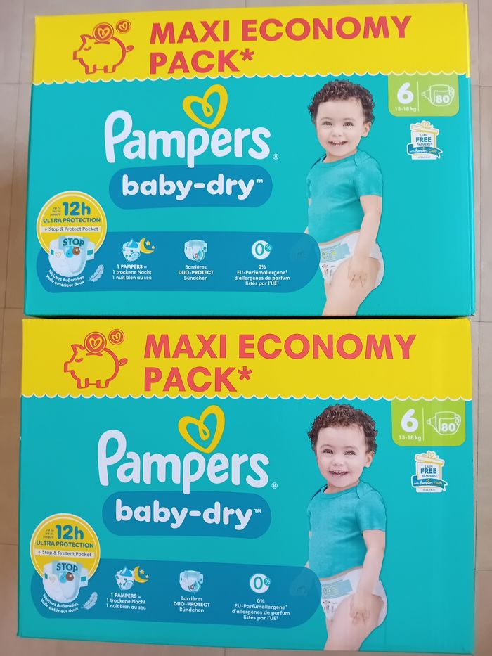 2 pampers maxi economy pack baby dry T6.