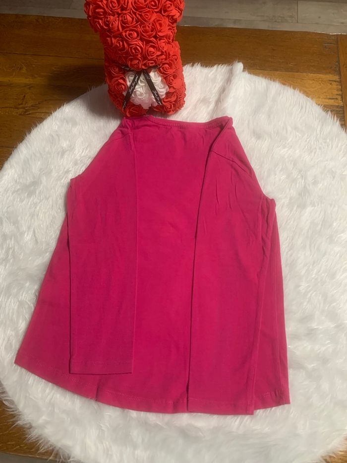 Tee-shirts fushia fille dessin licorne - photo numéro 4