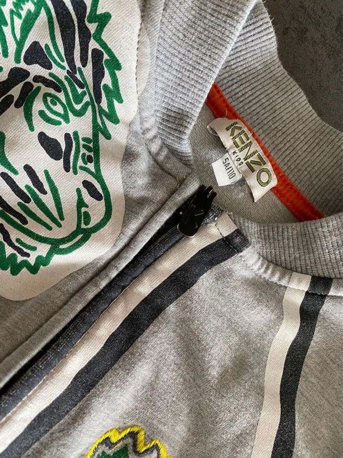Veste grise Kenzo taille 5 ans - photo numéro 2