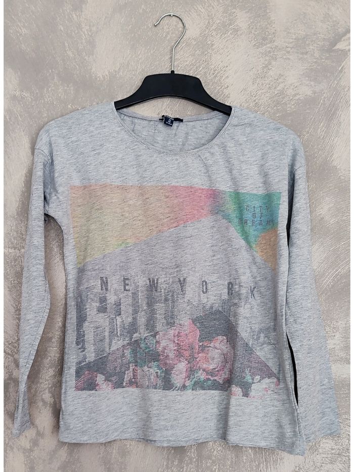 Tee-shirt manches longues Kiabi xs 14 ans