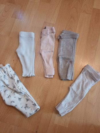 Lot de 5 bas bébé fille