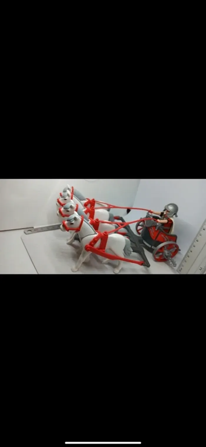 Chariot char romain avec chevaux playmobil - photo numéro 6